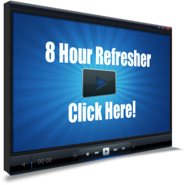 8 hour refresher sideways video box